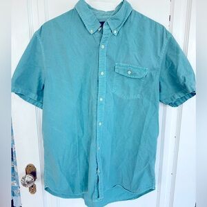 🔵 4 for $30 Gap Teal button down short sleeve shirt
